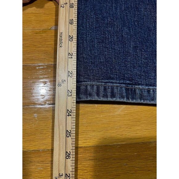 Tommy Hilfiger Jeans Womens Size 14 High Rise Straight Cropped Denim VTG Y2K - Picture 5 of 8